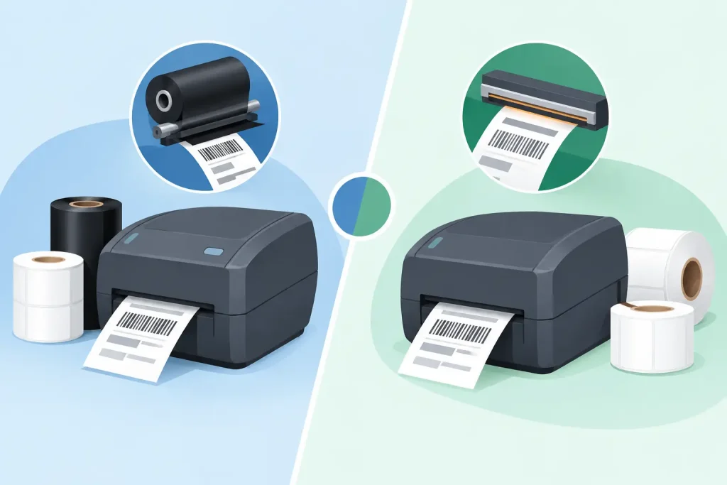 Thermal Transfer Versus Direct Thermal Printing